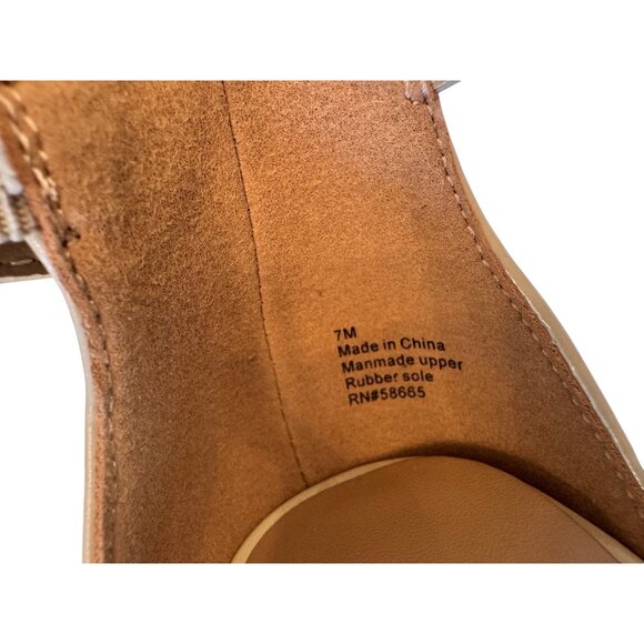 Abound Finn Ankle Strap Sandal Size 7 Nordsromrack Nude Color NWOB $40 - Picture 5 of 7